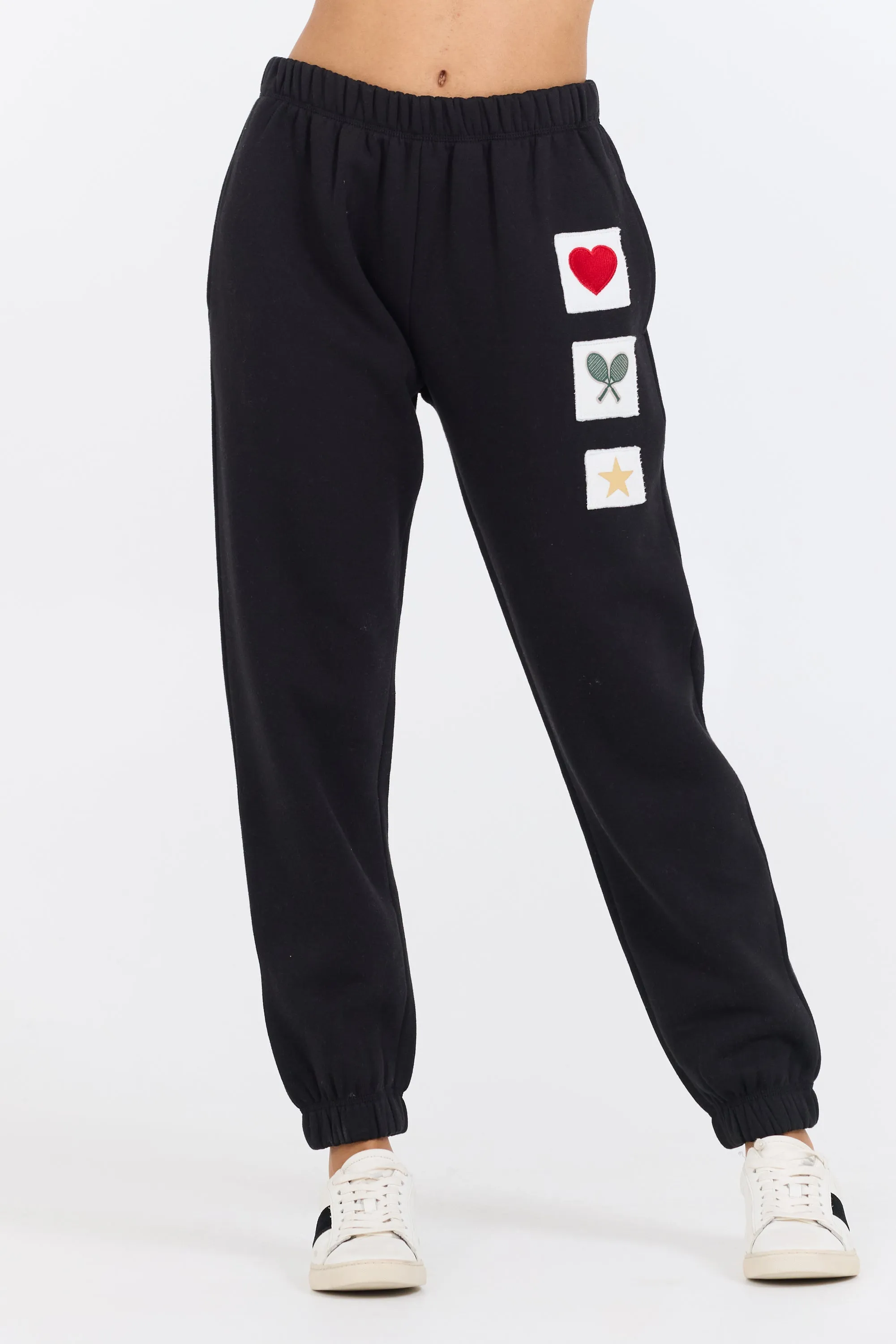Black Novelty Patch G/D Off Jogger sold by Vintage Havana
