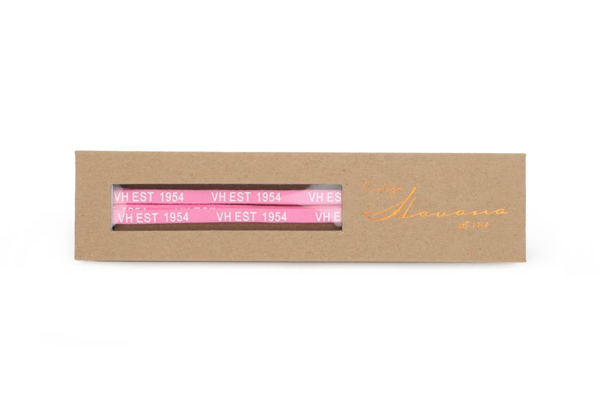 PINK WHITE SILVER TIP LACES sold by Vintage Havana