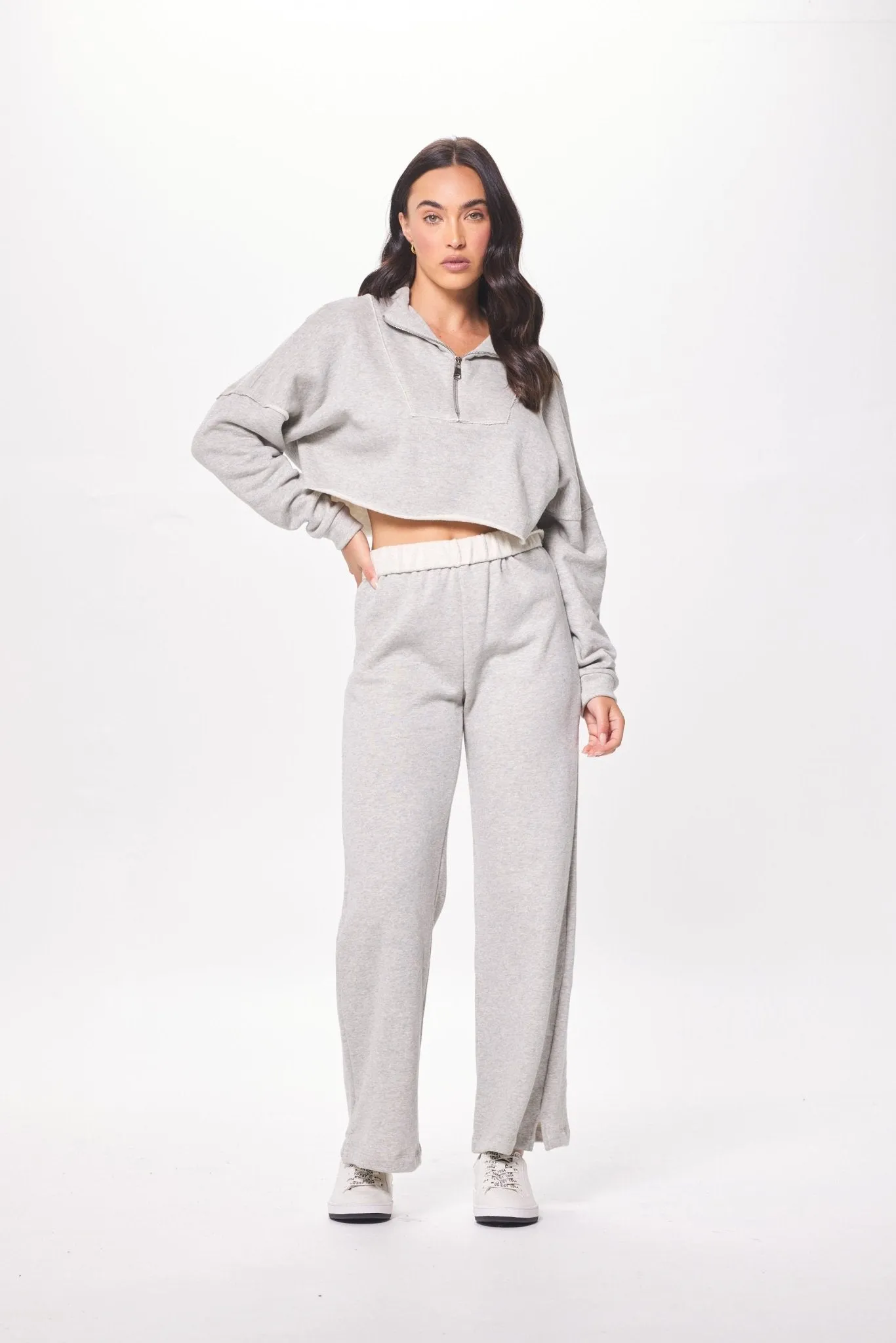 Hunter Grey Fleece Pant w/ Rollover Waistband sold by Vintage Havana product image thumbnail 3