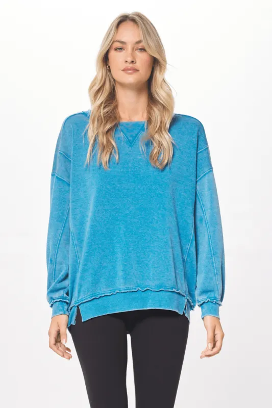 Anchor Blue Oversized Crewneck sold by Vintage Havana
