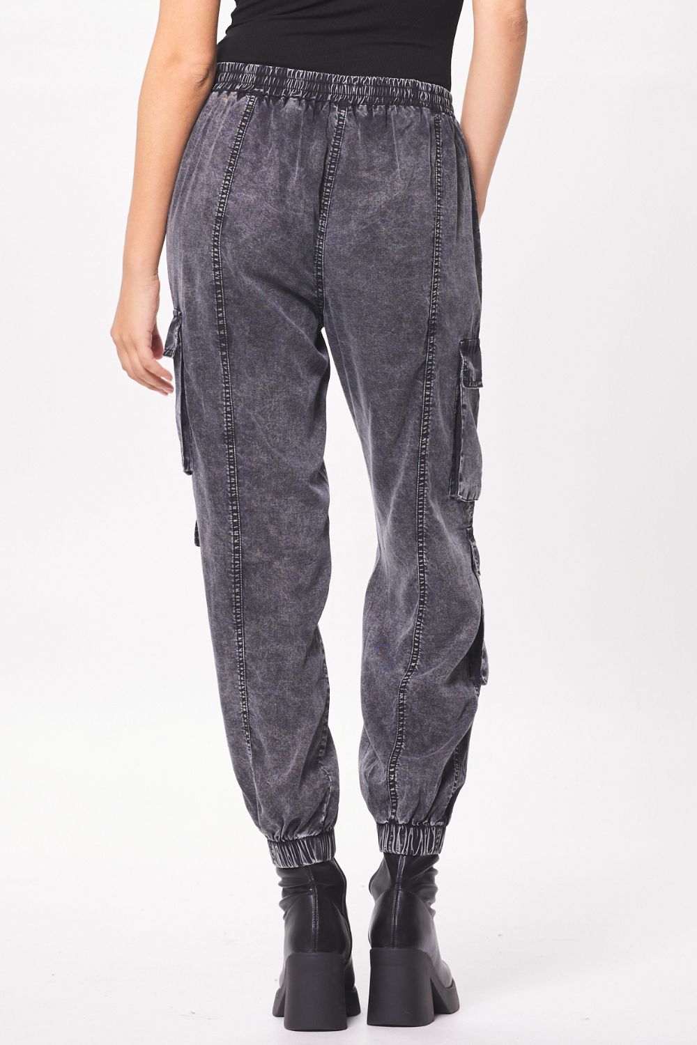 Washed Black Tencel Cargo Pant sold by Vintage Havana product image thumbnail 2