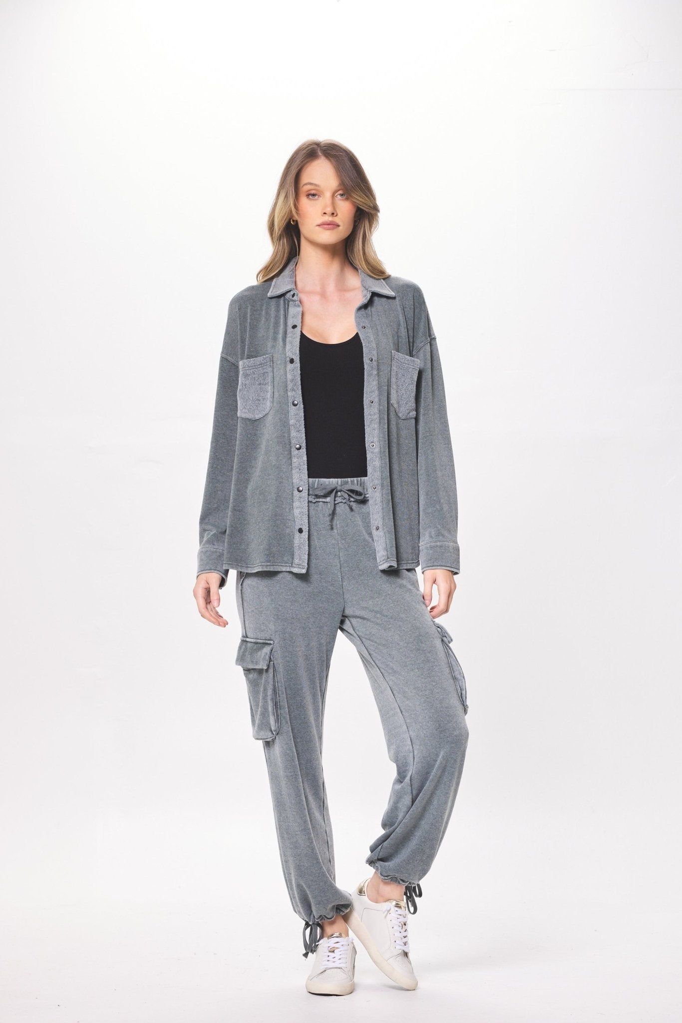 Hunter Green Cashmere Fleece Jogger sold by Vintage Havana product image thumbnail 3