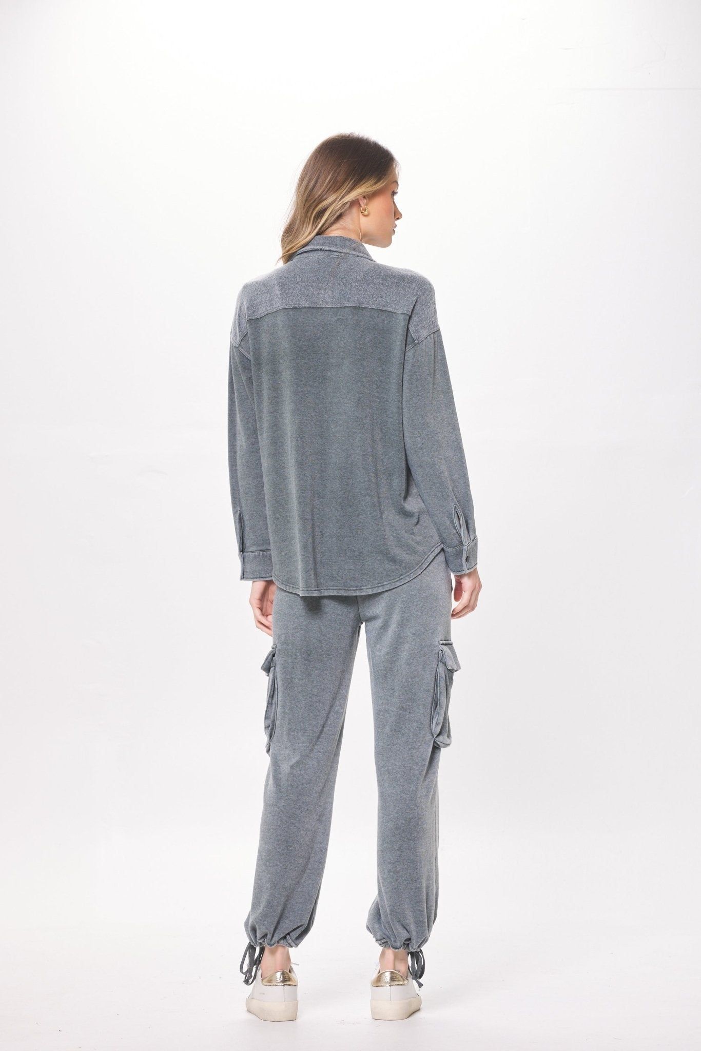 Hunter Green Cashmere Fleece Jogger sold by Vintage Havana product image thumbnail 4