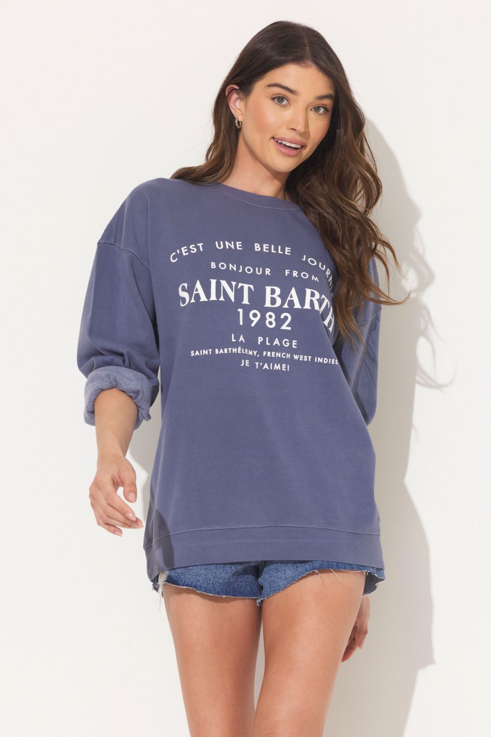 St. Barth's Pigment Dye Crew sold by Vintage Havana