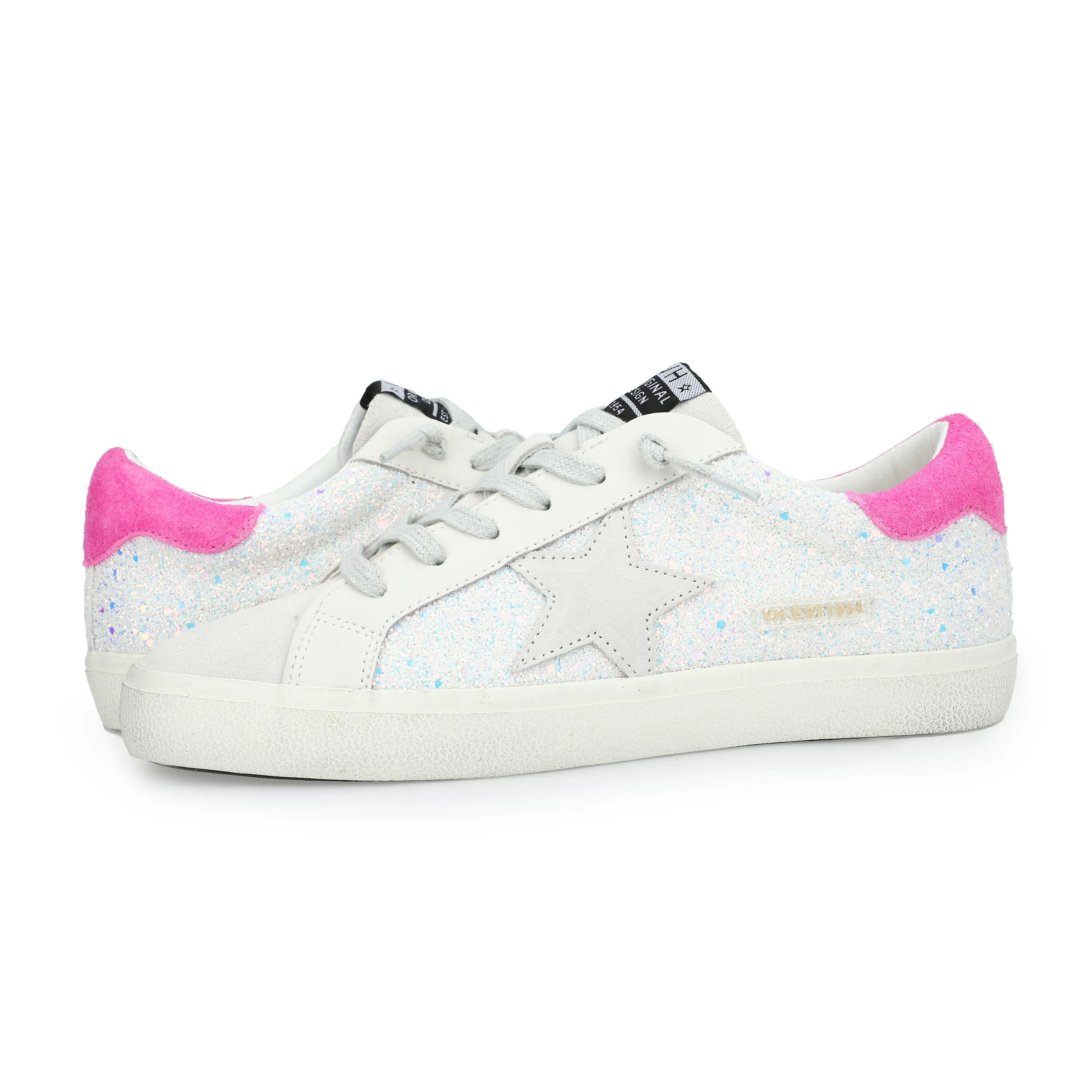 FLAIR 32 - PINK SUEDE/MULTI GLITTER sold by Vintage Havana product image thumbnail 3