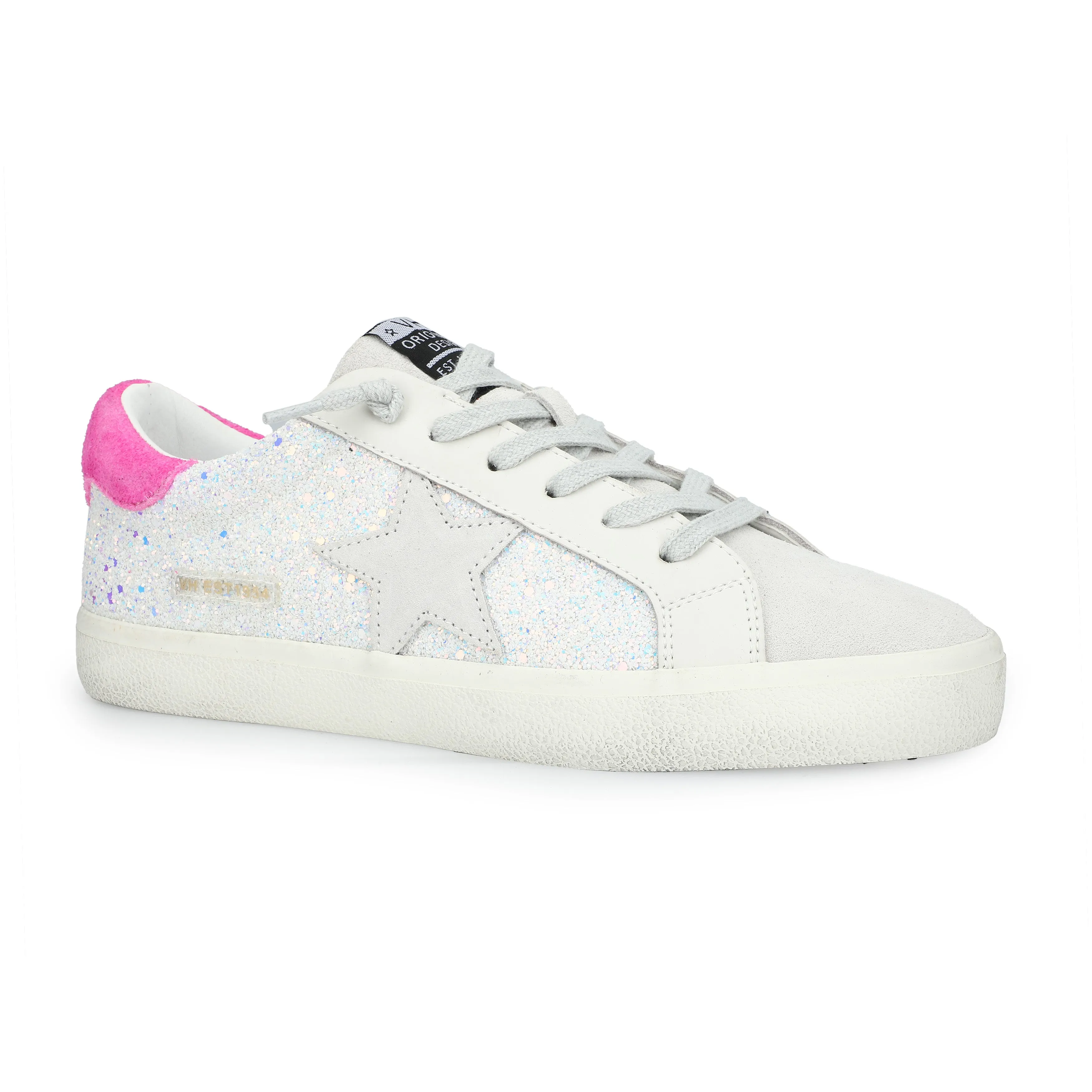 FLAIR 32 - PINK SUEDE/MULTI GLITTER sold by Vintage Havana product image thumbnail 2