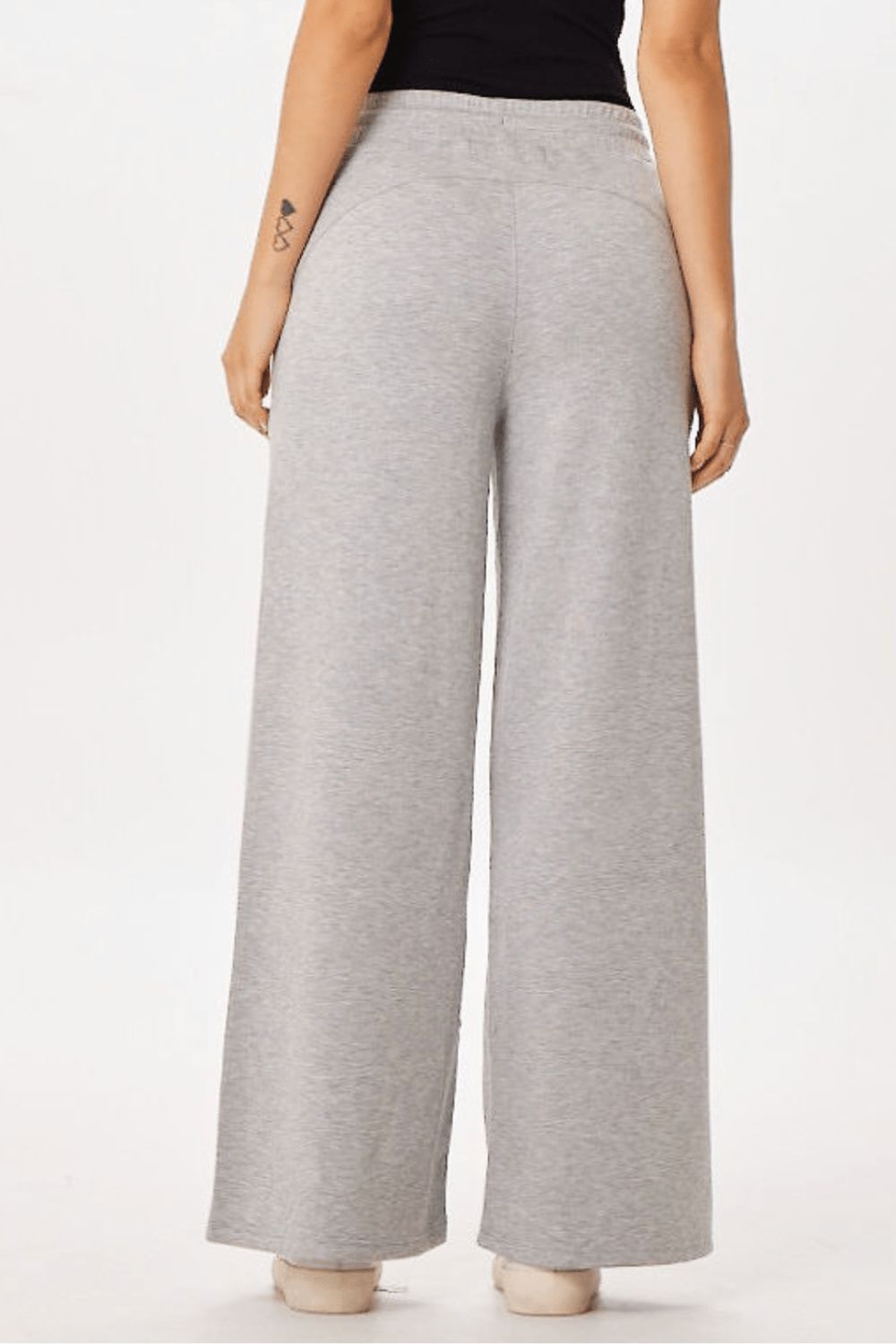 Heather Grey Cloud Fleece Flare Pant sold by Vintage Havana product image thumbnail 2