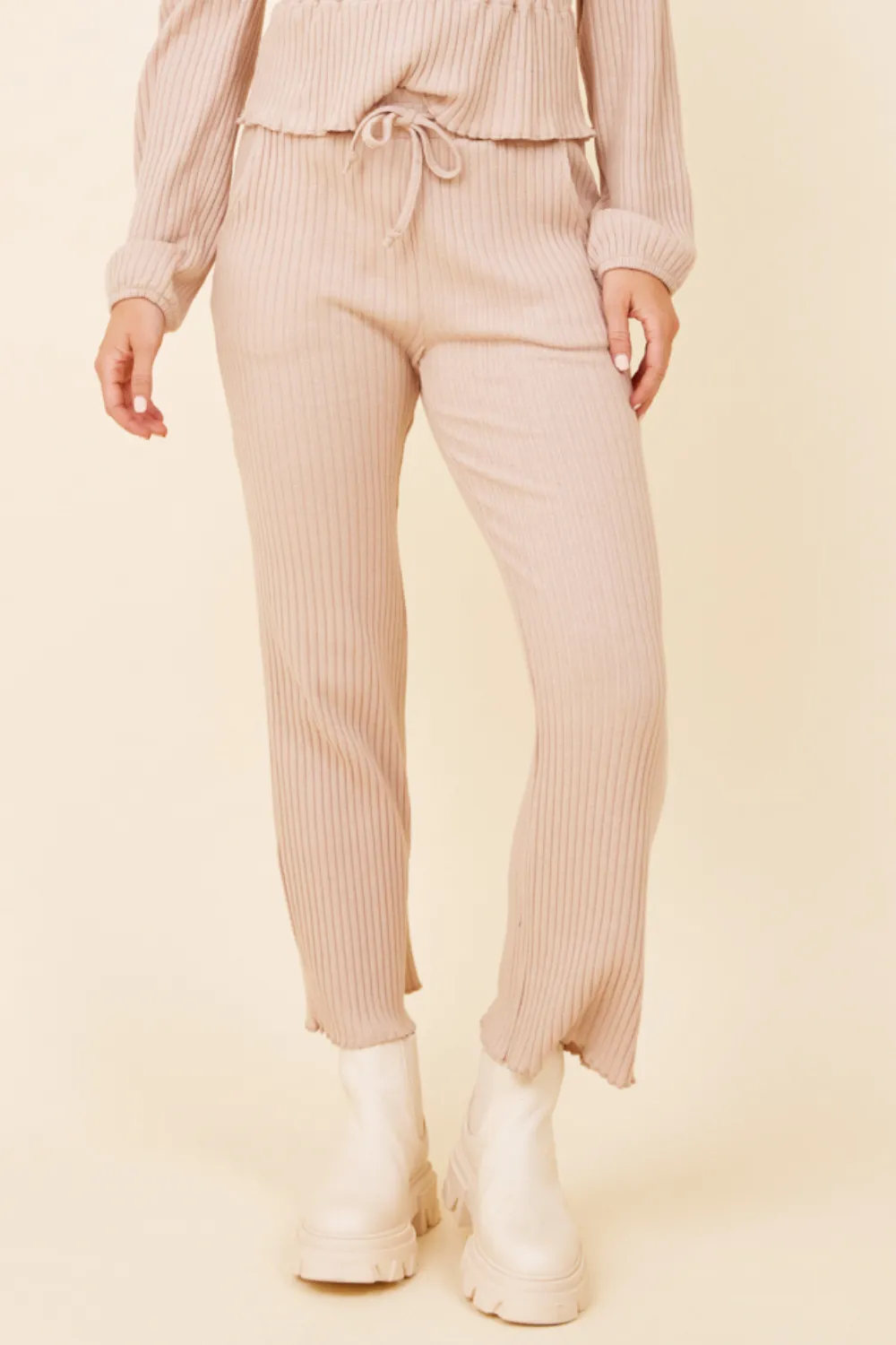 Taupe Ribbed Pants sold by Vintage Havana
