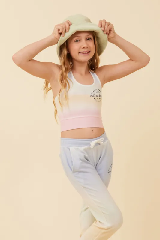 Sunstruck Ombre Racerback Crop Top sold by Vintage Havana