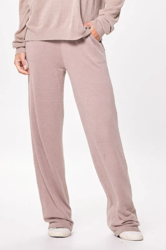 Latte Taupe Plush Knit Jogger sold by Vintage Havana