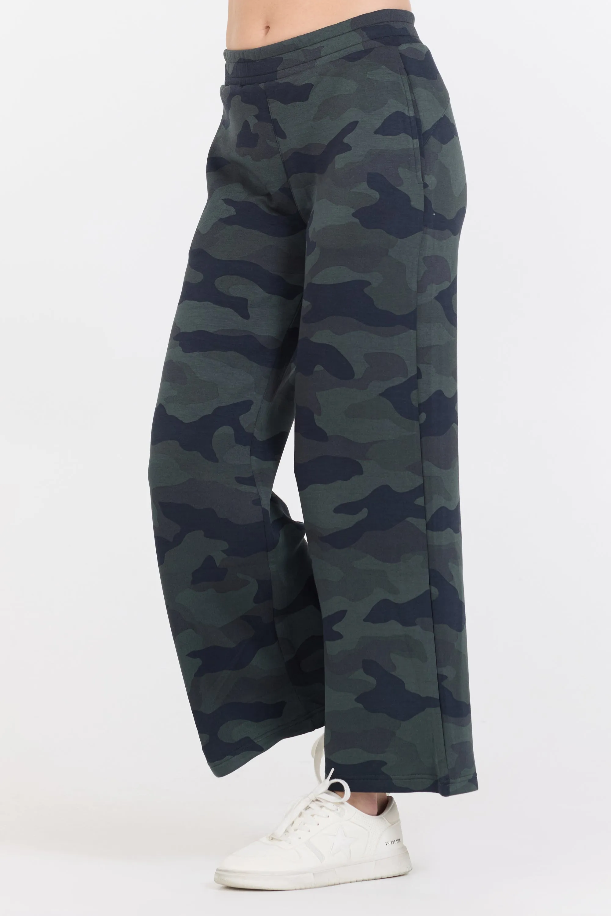Onyx Camo Printed Cloud Fleece Flare Pant sold by Vintage Havana product image thumbnail 2