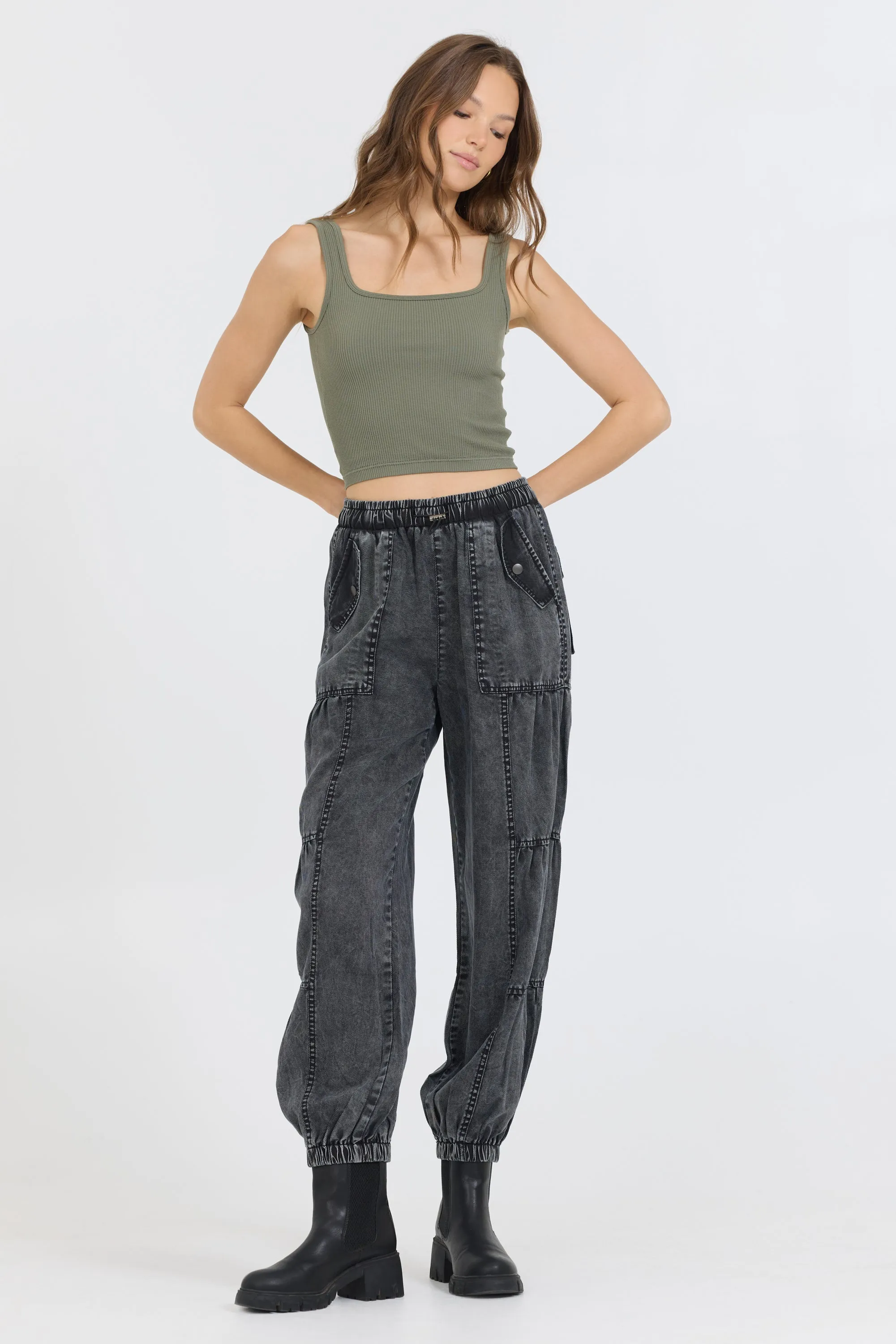 Olive Seamless Tank Top sold by Vintage Havana product image thumbnail 4