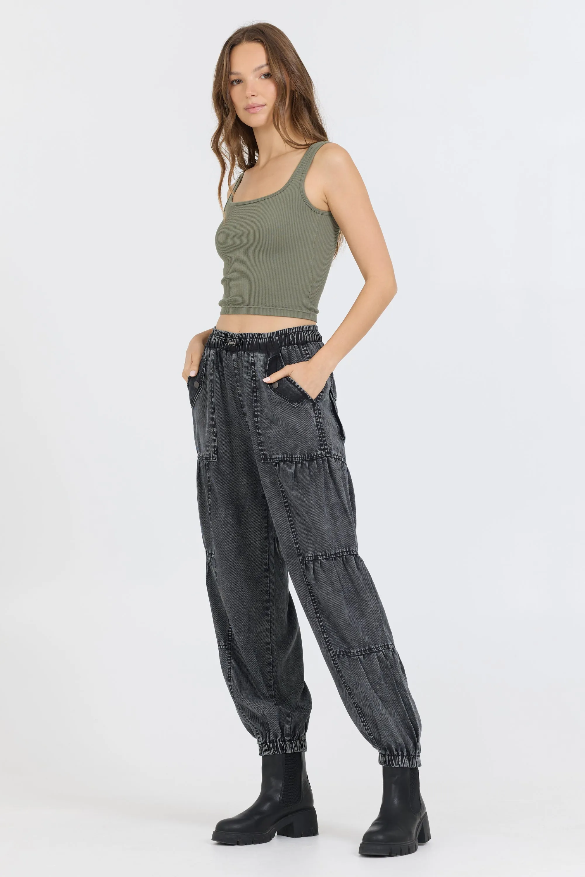 Olive Seamless Tank Top sold by Vintage Havana product image thumbnail 3