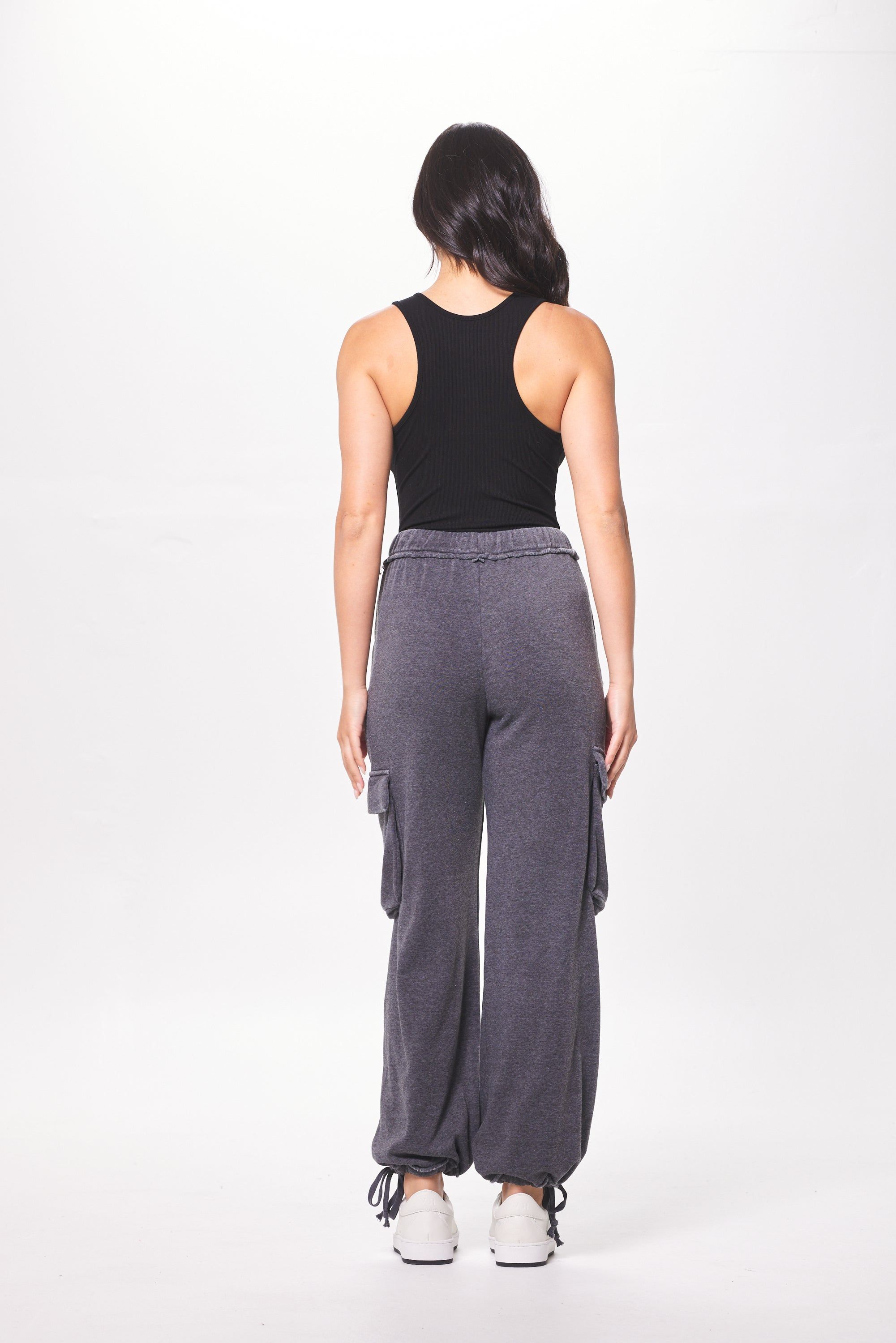 Washed Charcoal Cashmere Fleece Jogger sold by Vintage Havana product image thumbnail 5