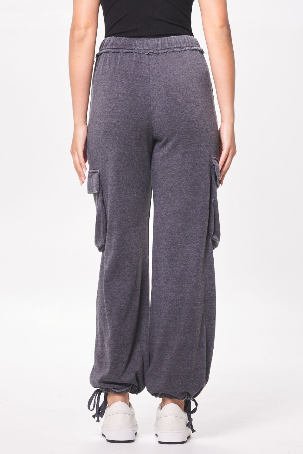 Washed Charcoal Cashmere Fleece Jogger sold by Vintage Havana product image thumbnail 3