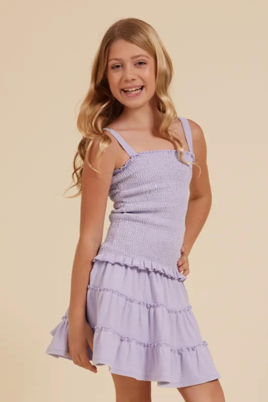 Periwinkle Smocked Tube Top sold by Vintage Havana