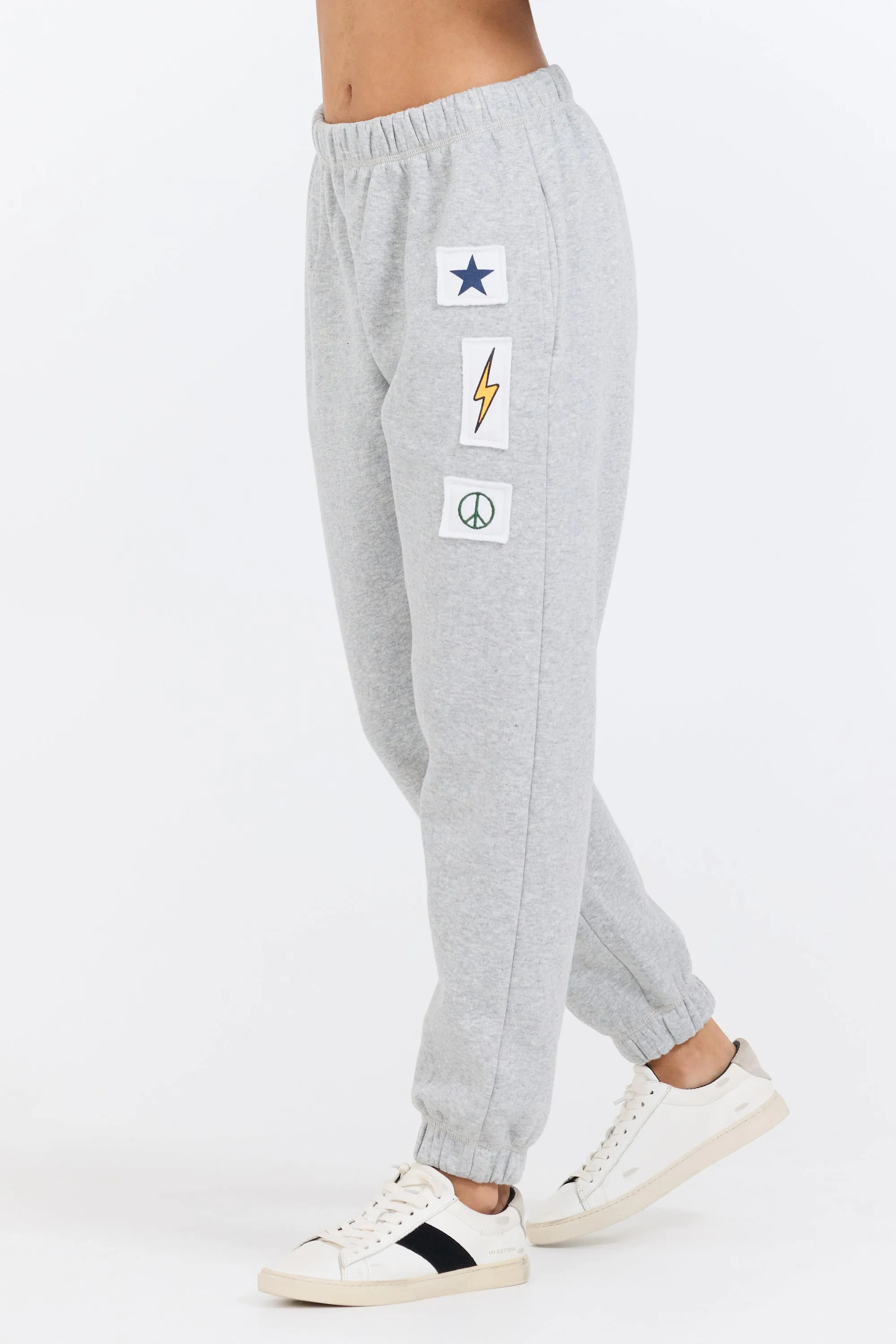 Heather Grey Novelty Patch G/D Jogger sold by Vintage Havana product image thumbnail 2