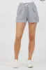 Heather Grey Bounded Textured Jersey Shorts sold by Vintage Havana
