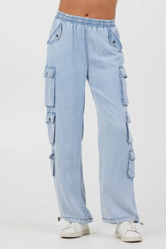 Washed Denim Tencel Pants sold by Vintage Havana