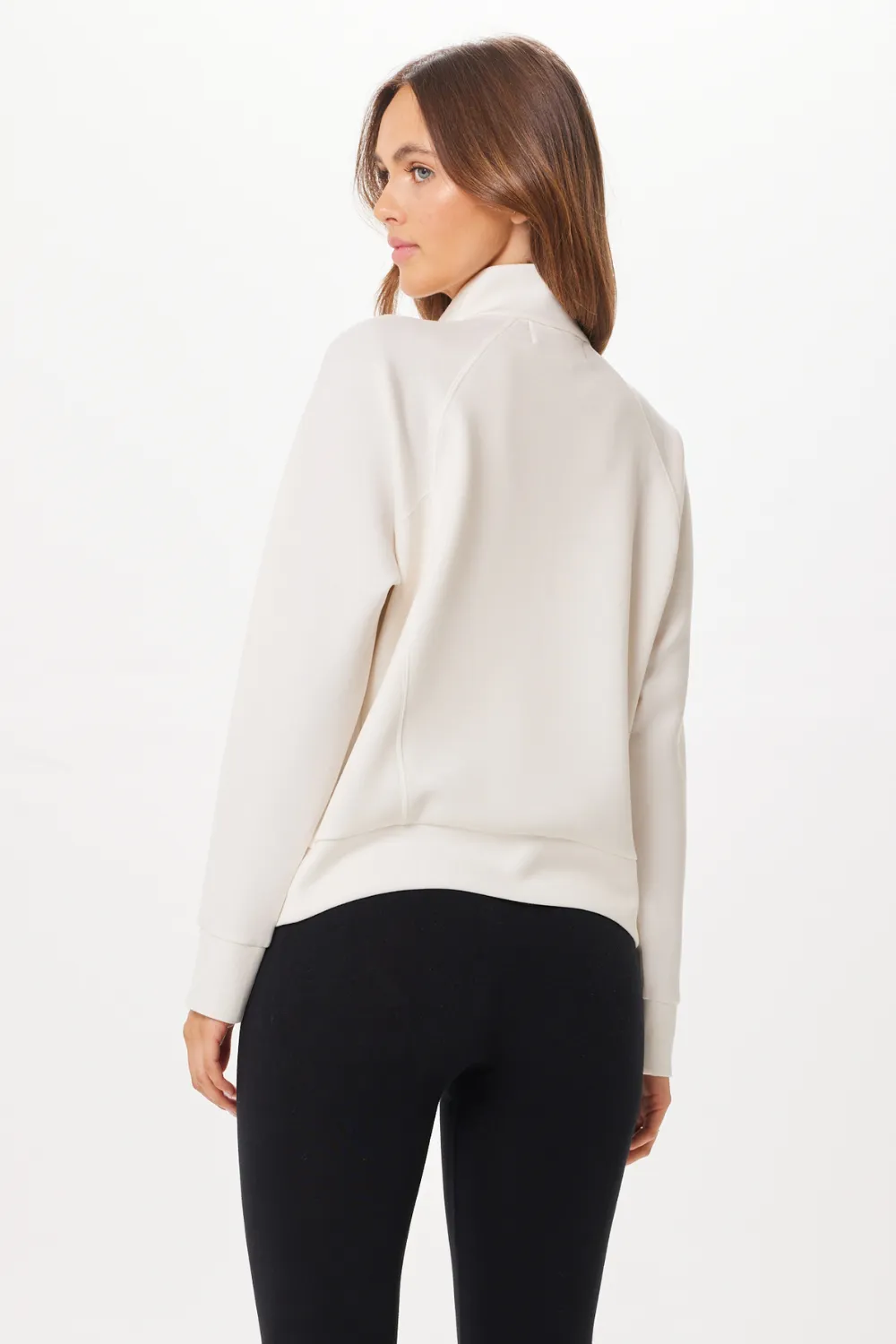 Bright Ivory Cloud Fleece Half Zip Sweatshirt sold by Vintage Havana product image thumbnail 2