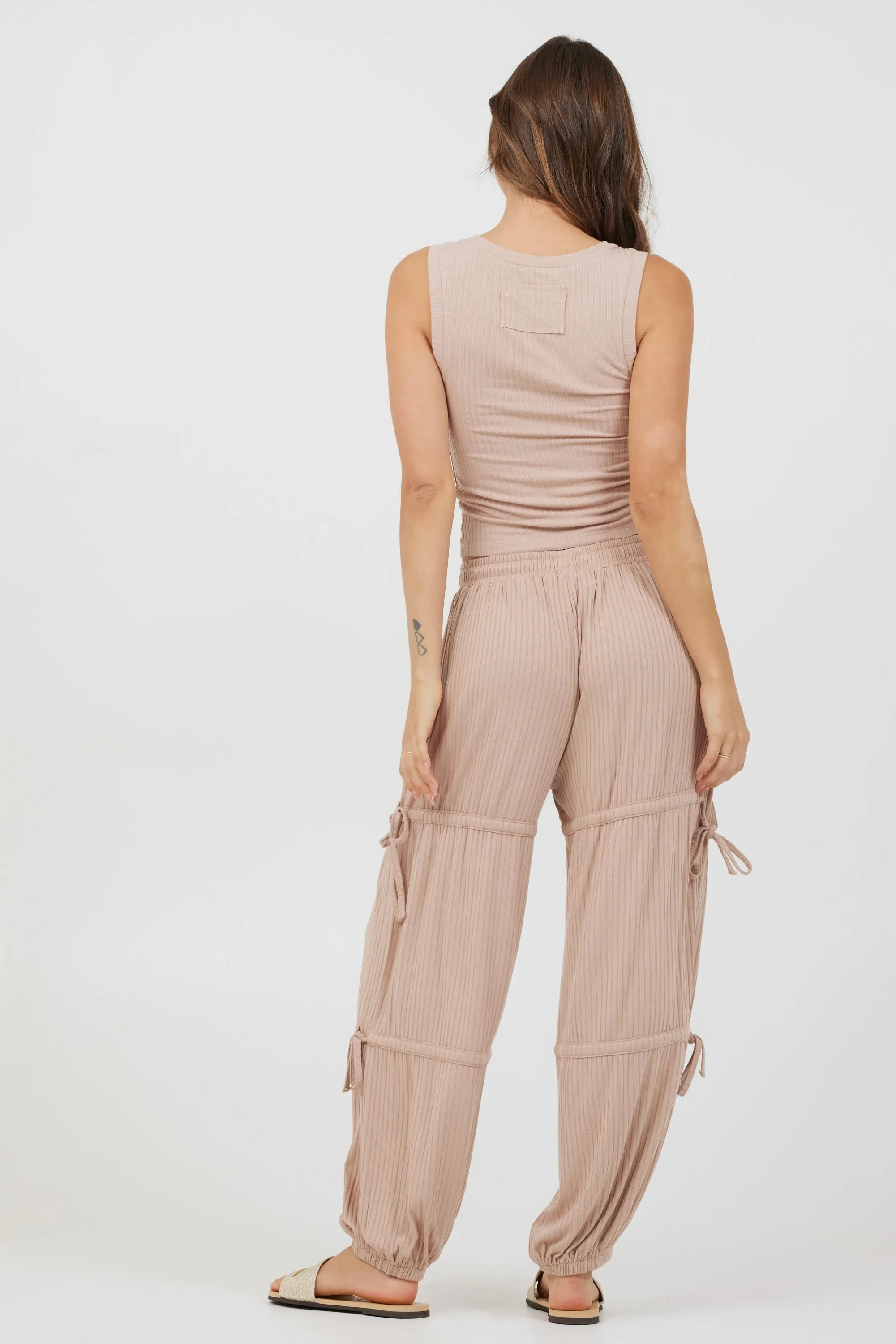 Nude Wide Rib Fitted Tank sold by Vintage Havana product image thumbnail 4