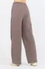 Taupe Grey Fleece Flare Pant W/ Flocking Details sold by Vintage Havana