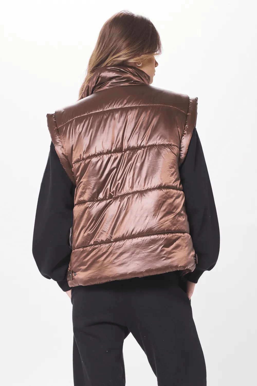 Bronze Oversized Puffer Vest sold by Vintage Havana product image thumbnail 2
