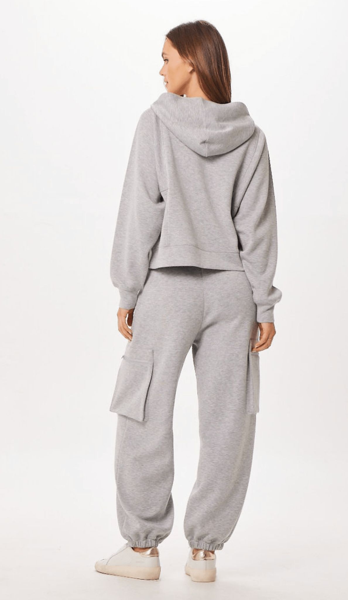 Heather Grey Cloud Fleece Jogger w/ Side Pockets sold by Vintage Havana product image thumbnail 4