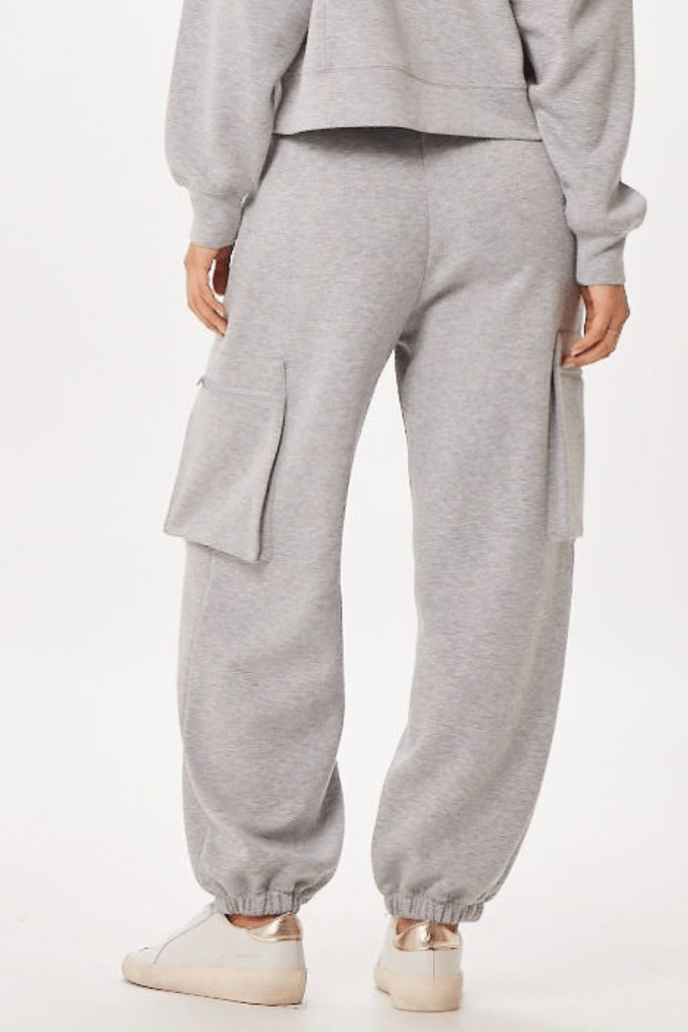 Heather Grey Cloud Fleece Jogger w/ Side Pockets sold by Vintage Havana product image thumbnail 2