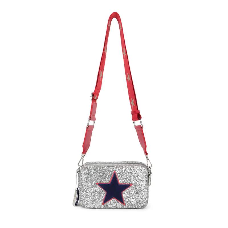LINDA BAG- SILVER GLITTER MULTI sold by Vintage Havana