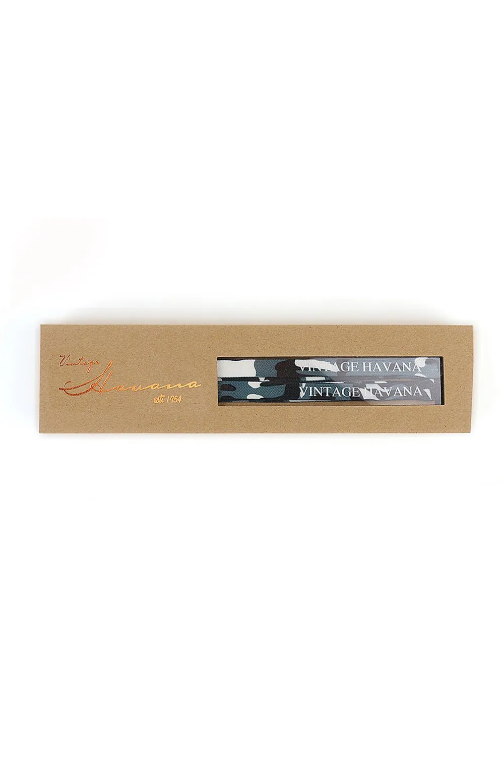 BLACK/GREY/WHITE CAMO LACES sold by Vintage Havana product image thumbnail 3