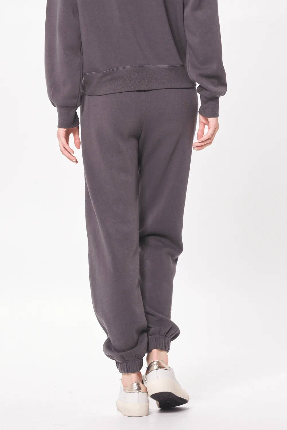 Cool Charcoal w/ Star Embroidery Fleece Joggers sold by Vintage Havana product image thumbnail 2