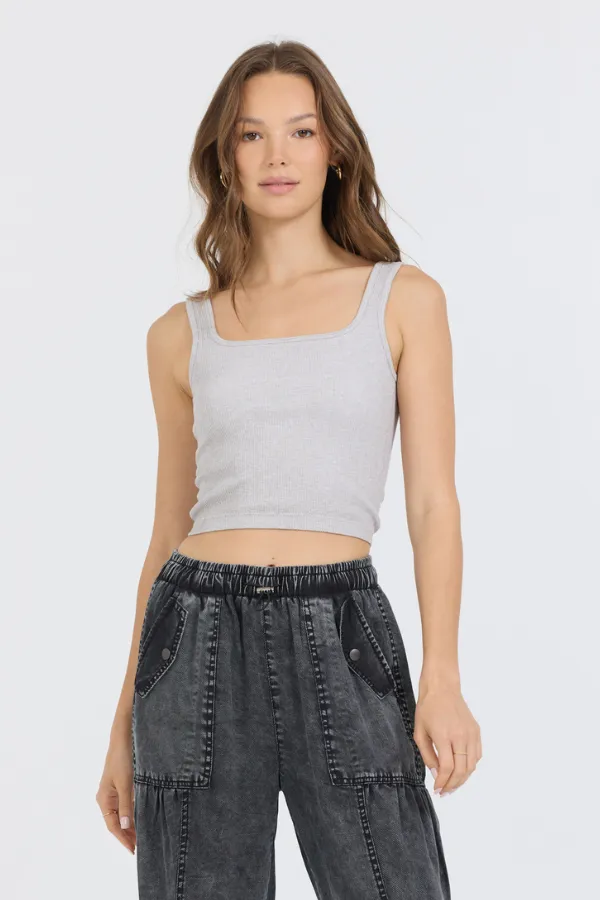 Heather Grey Seamless Tank Top sold by Vintage Havana