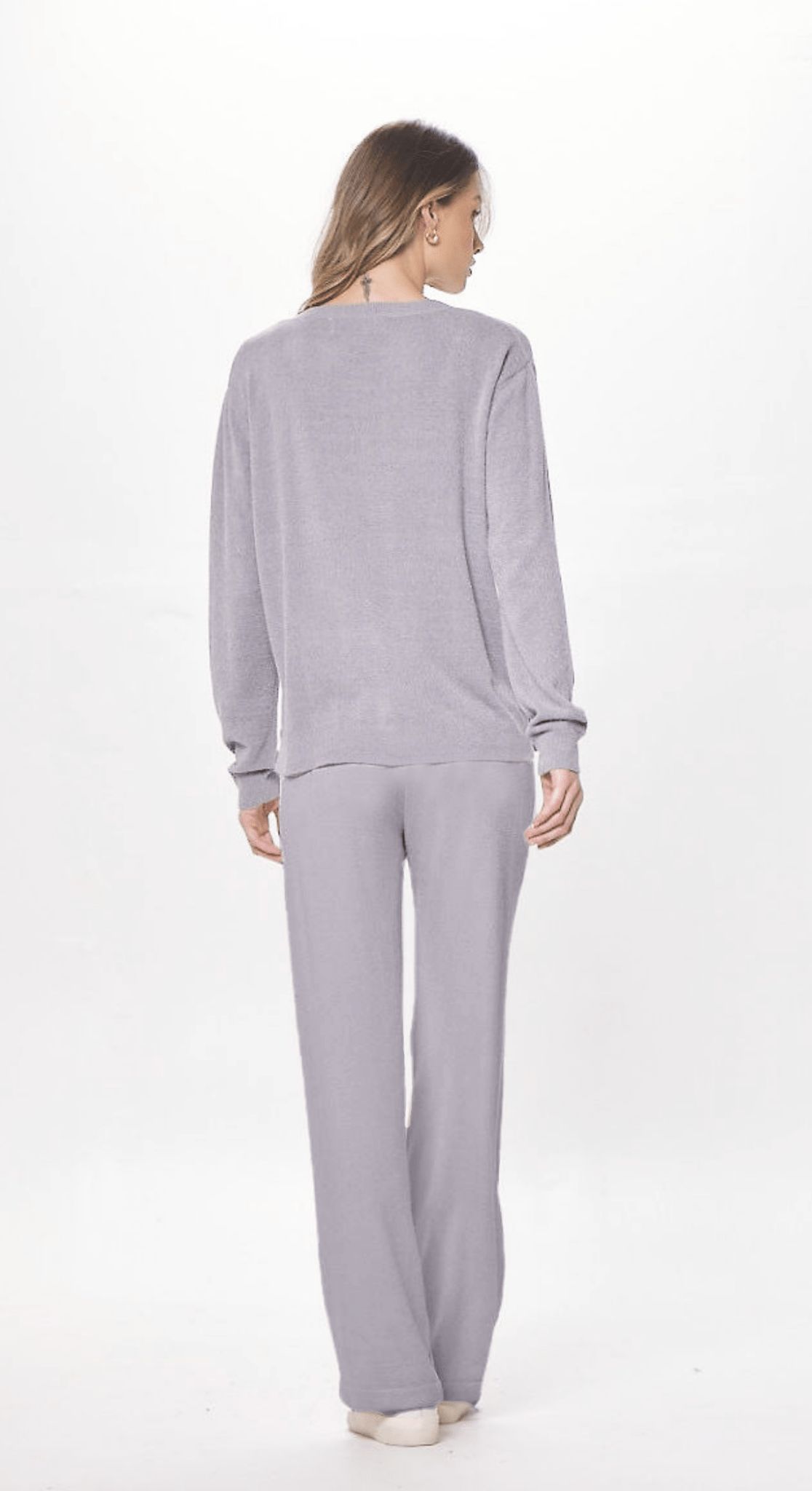 Cool Grey Plush Knit Jogger sold by Vintage Havana product image thumbnail 4