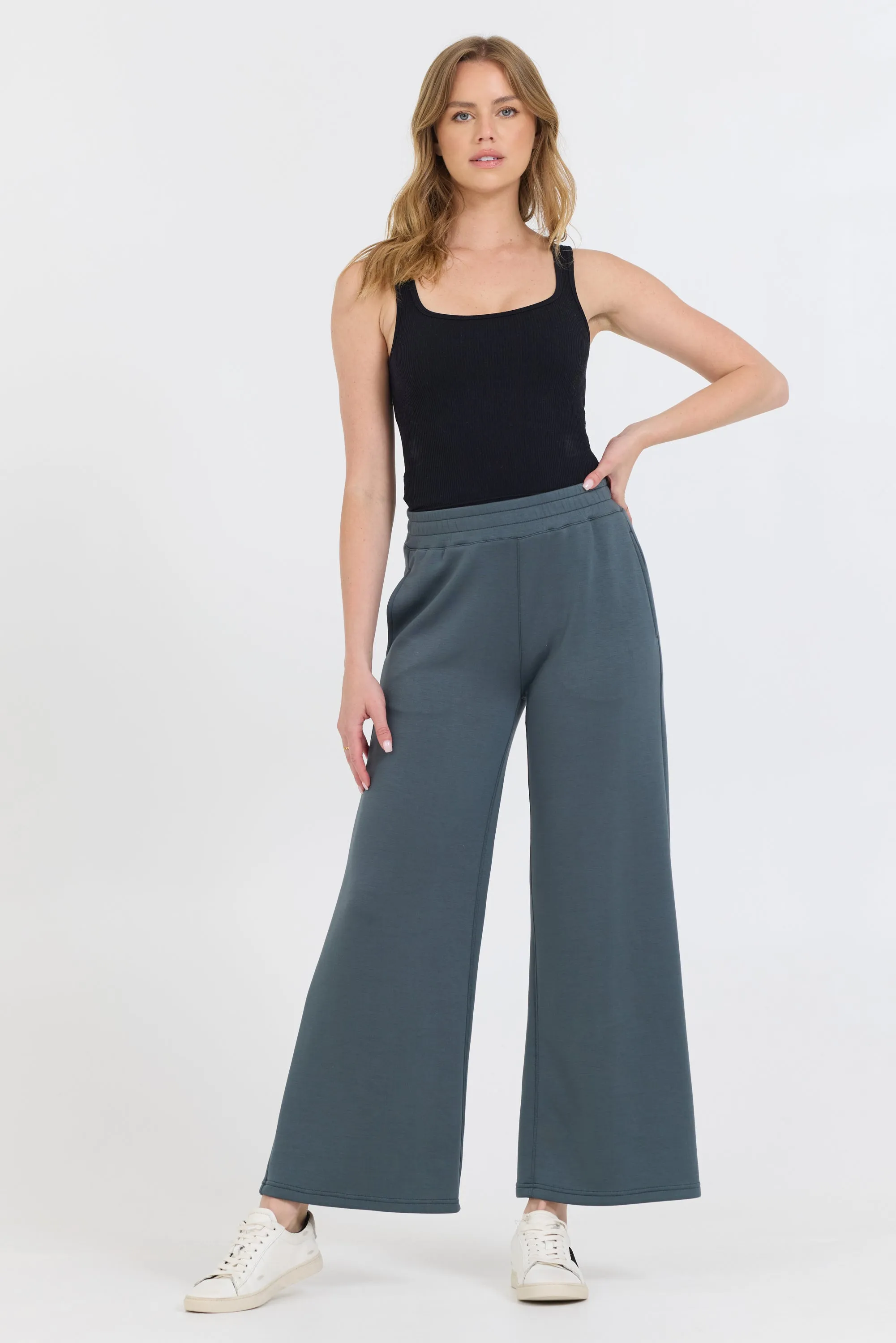 Mountain Grey Cloud Fleece Flare Pant sold by Vintage Havana product image thumbnail 4