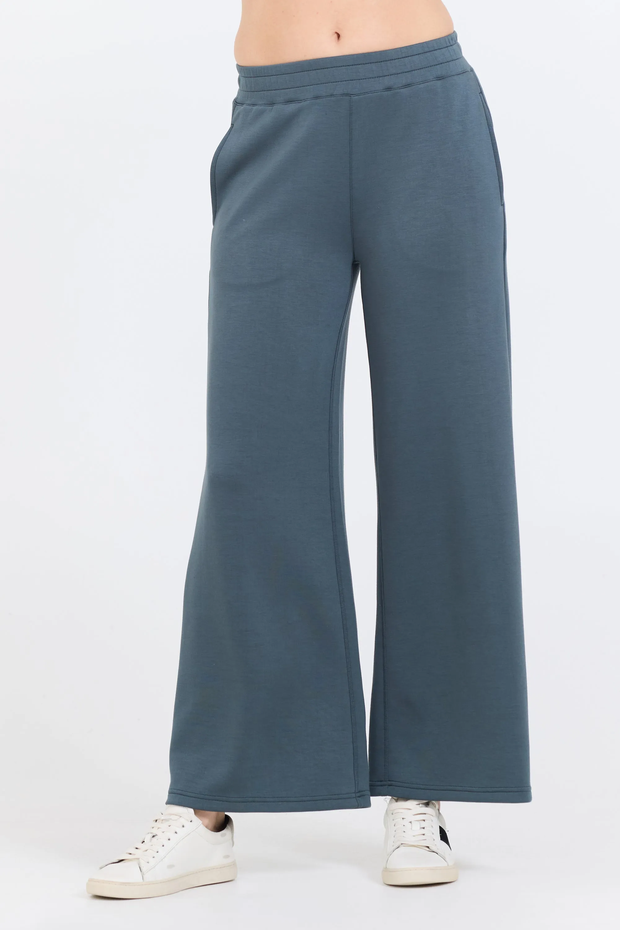 Mountain Grey Cloud Fleece Flare Pant sold by Vintage Havana