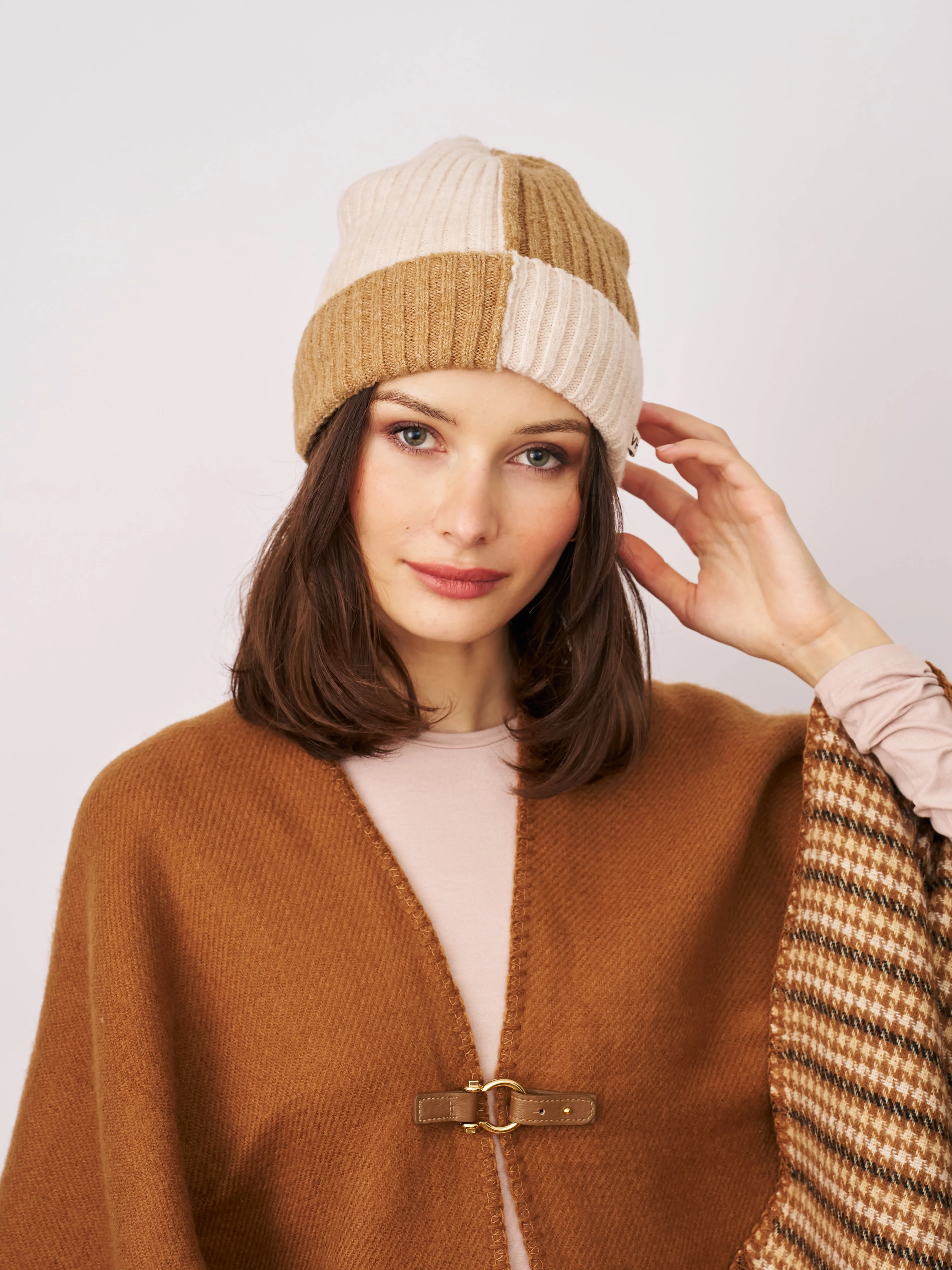 SEAM PATTERN BEANIE - TAN sold by Vintage Havana product image thumbnail 2