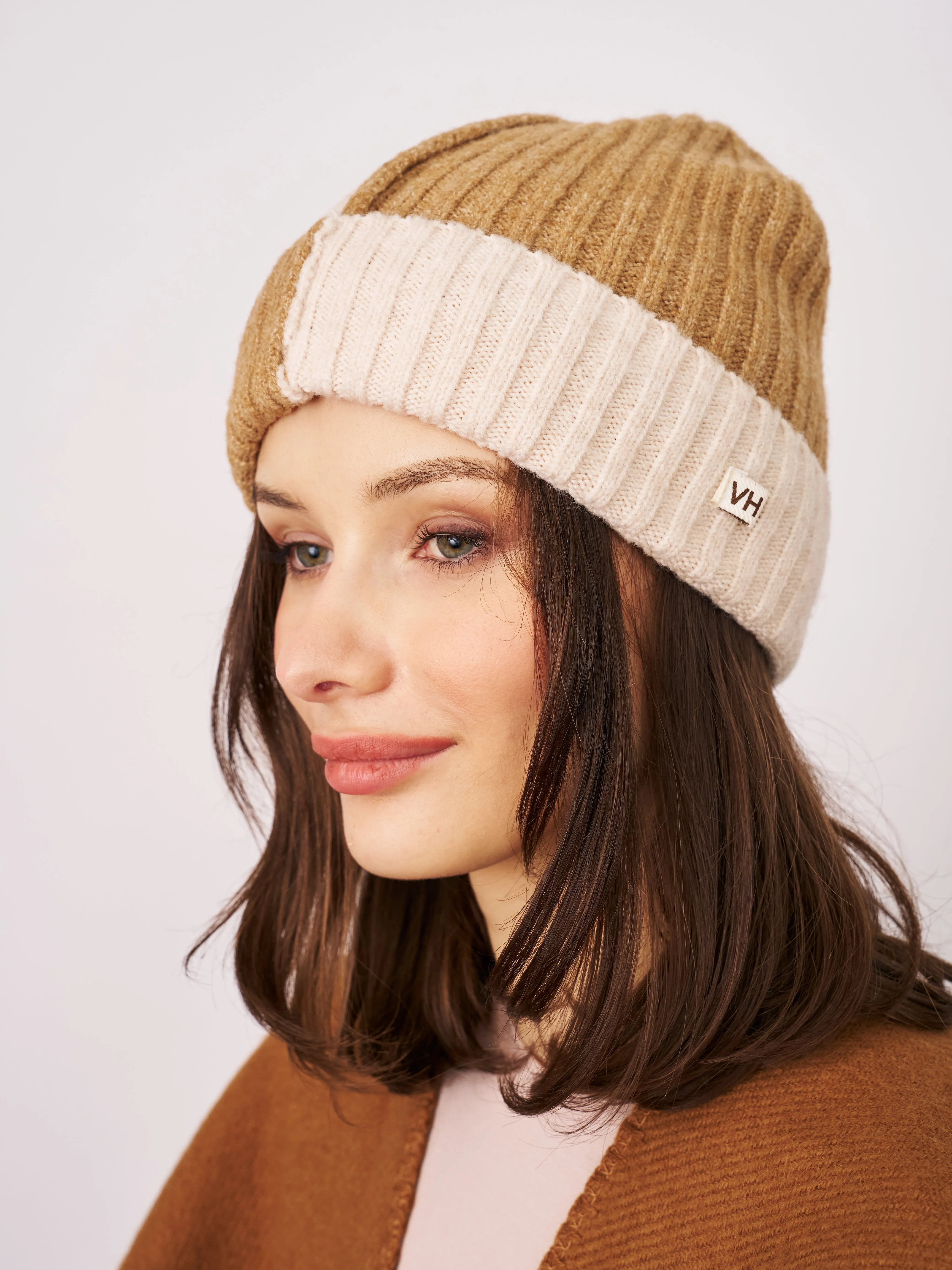 SEAM PATTERN BEANIE - TAN sold by Vintage Havana product image thumbnail 3