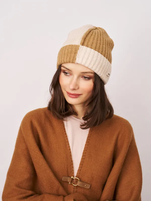 SEAM PATTERN BEANIE - TAN sold by Vintage Havana