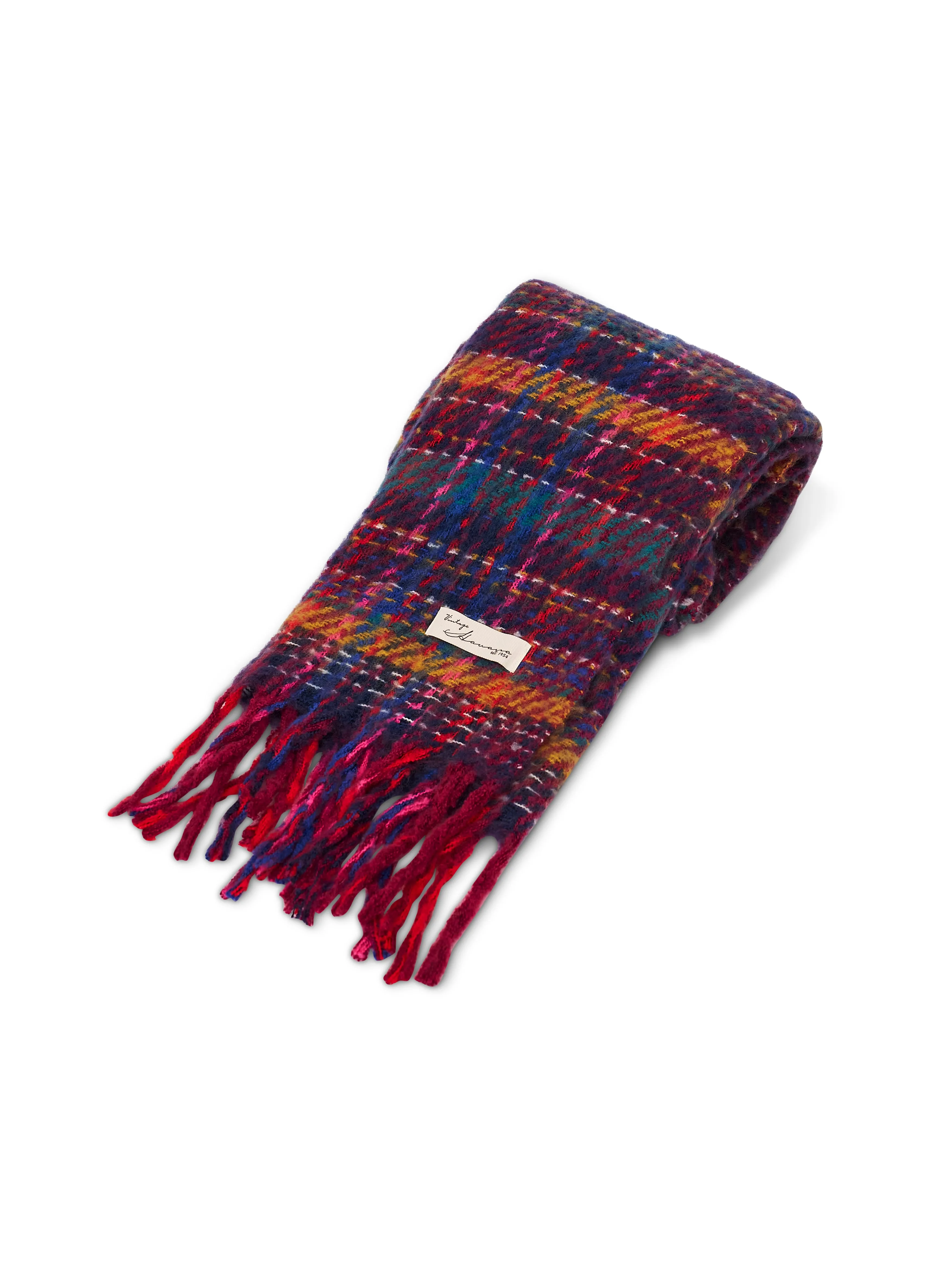 BRUSH SCARF - PINK MULTI sold by Vintage Havana product image thumbnail 4