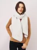BLANKET STITCH KNIT SCARF - GREY/CHARCOAL sold by Vintage Havana