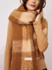 CHECK TASSEL SCARF - TAN sold by Vintage Havana