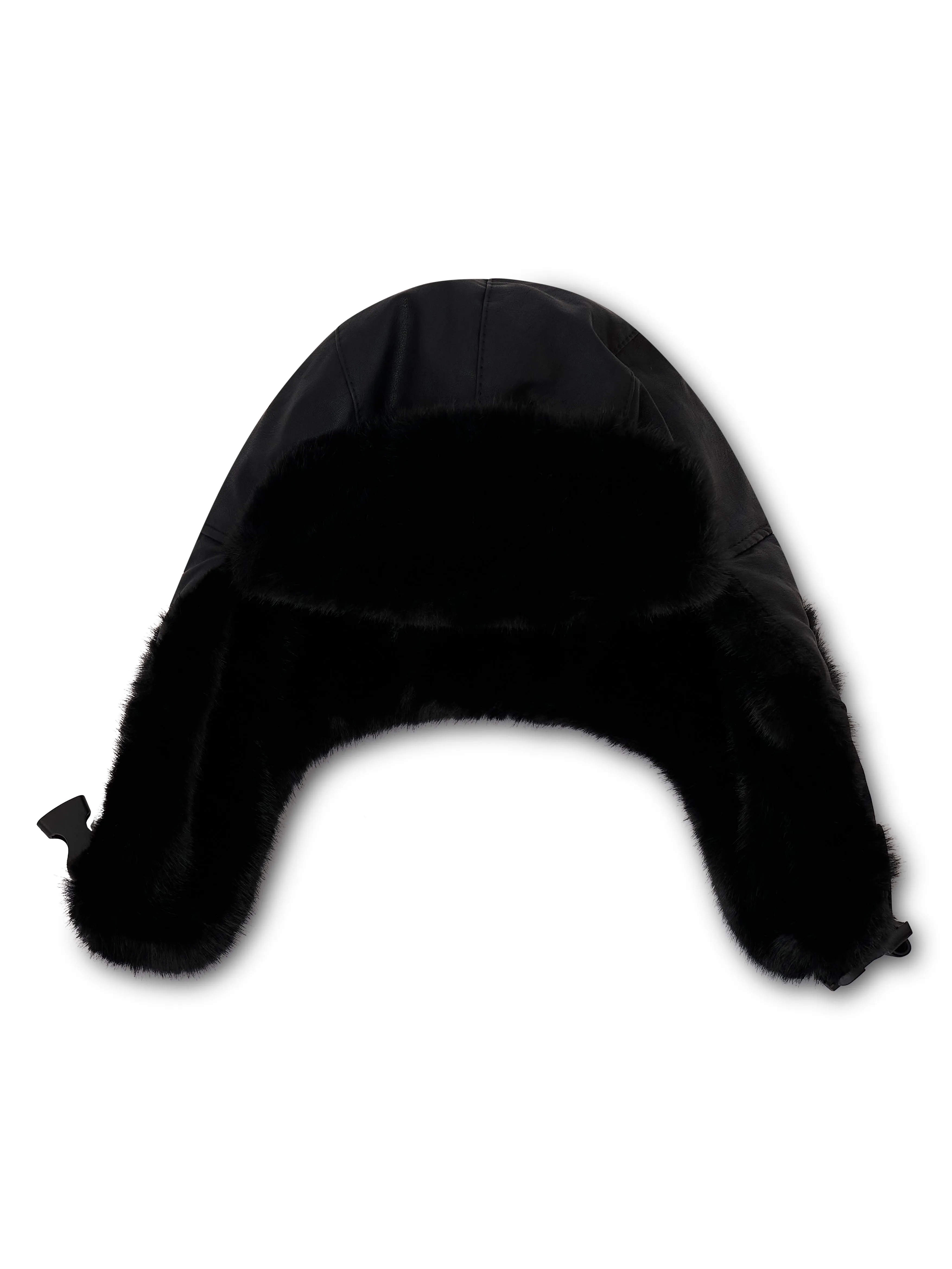 FUR TRAPPER HAT - BLACK sold by Vintage Havana product image thumbnail 4