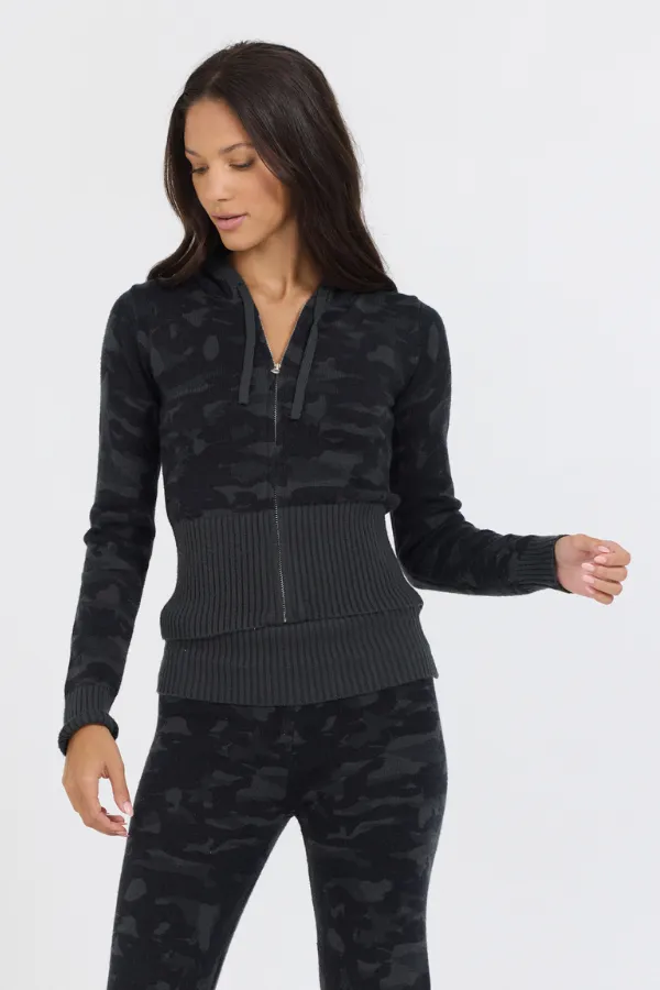 Autumn Camo Slim Fit Knit Zip Up sold by Vintage Havana