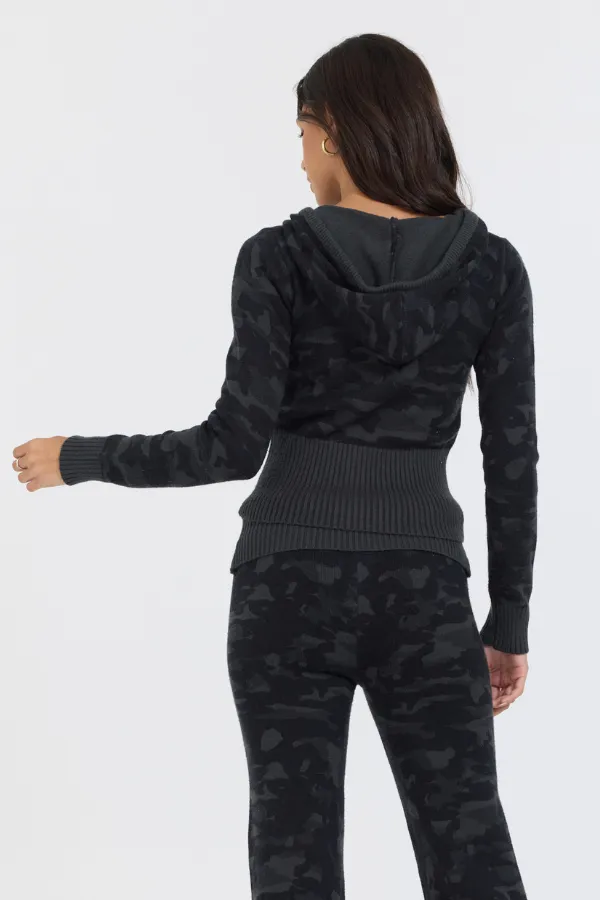 Autumn Camo Slim Fit Knit Zip Up sold by Vintage Havana product image thumbnail 2