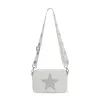 LINDA BAG- WHITE PEARL/ DENIM STAR sold by Vintage Havana