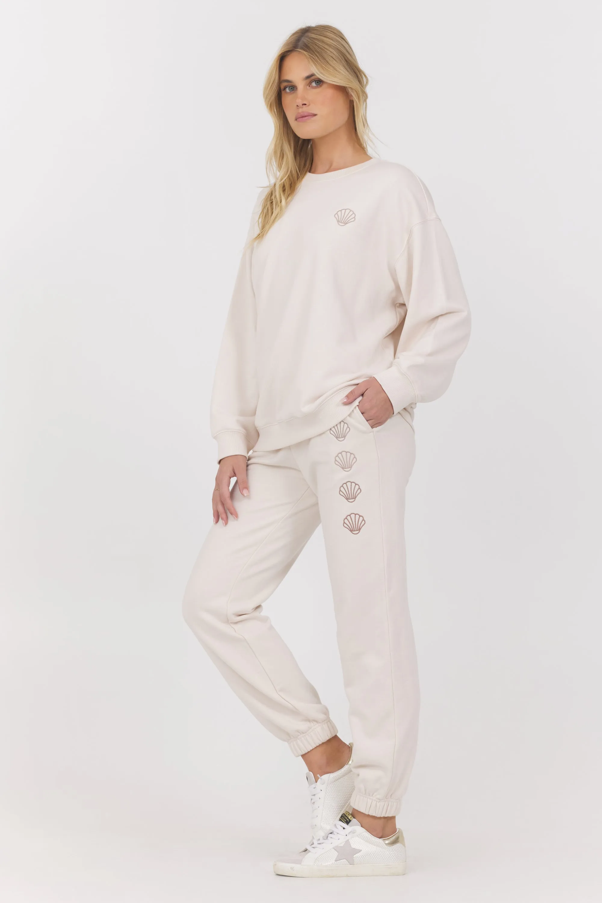 Embroidered French Terry Crew sold by Vintage Havana product image thumbnail 2