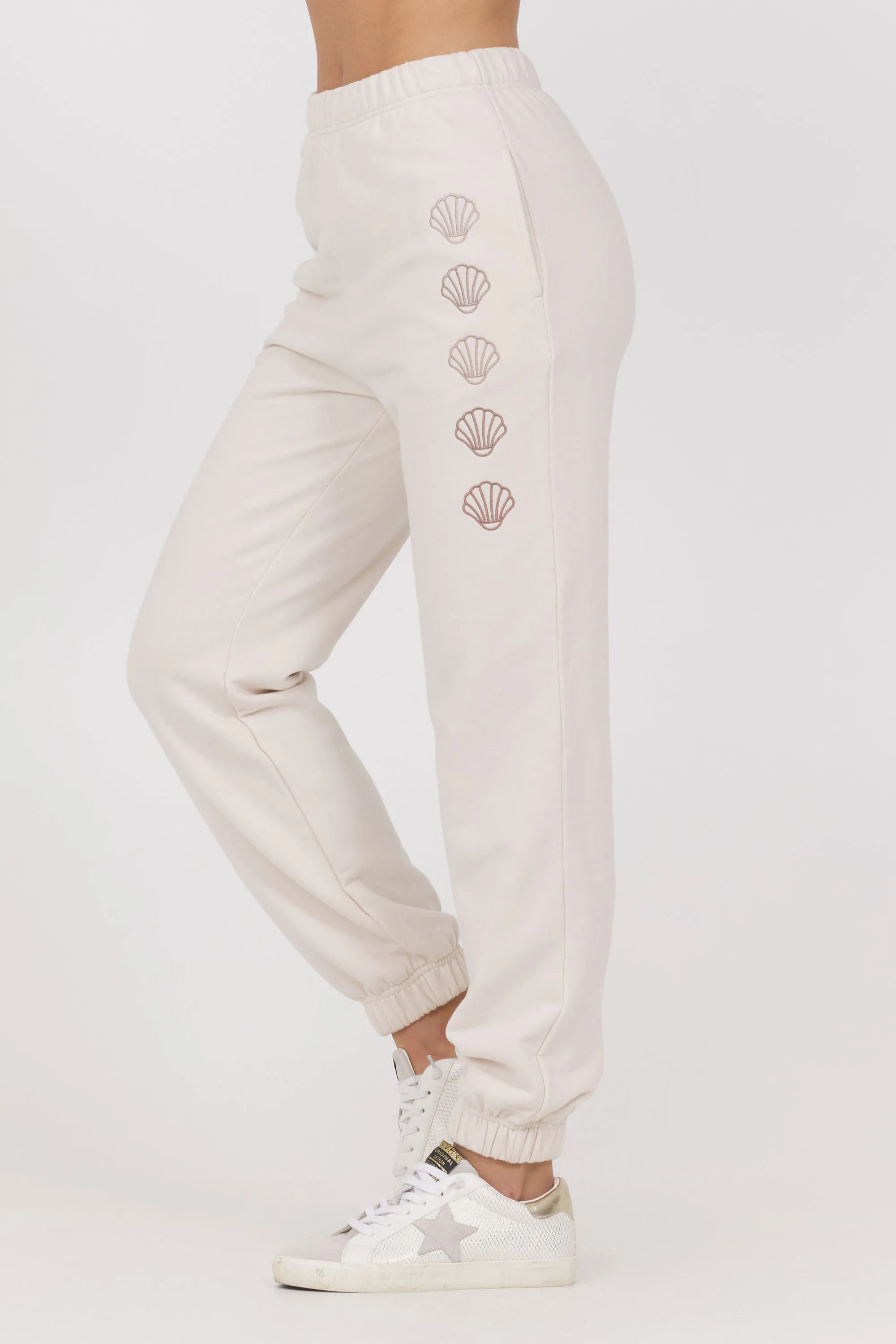 EMBROIDERED FRENCH TERRY JOGGERS sold by Vintage Havana product image thumbnail 5