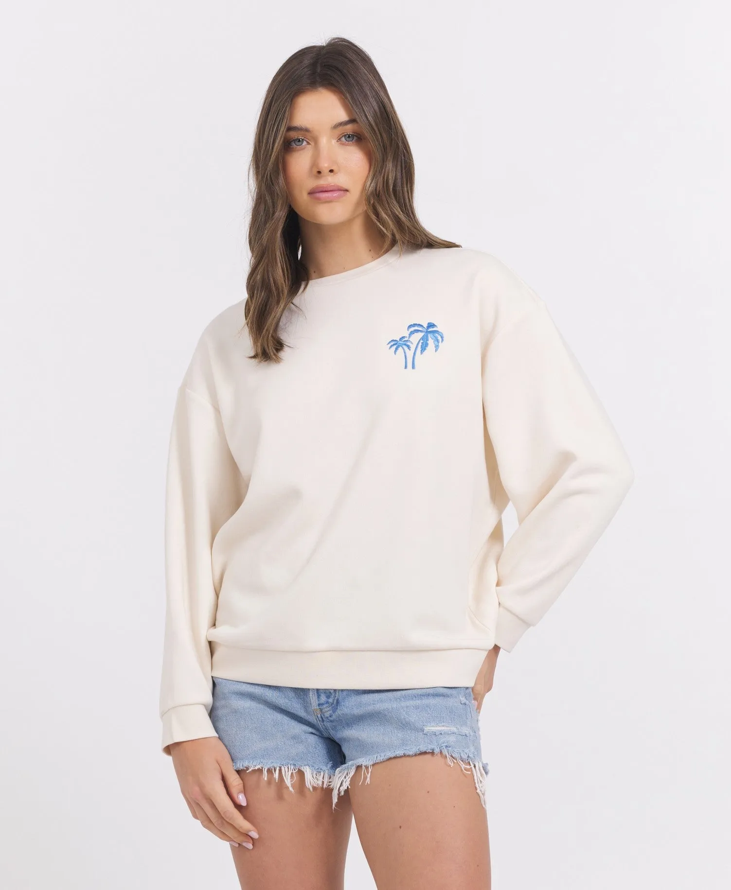 SURF WASH EMBROIDERED CREWNECK sold by Vintage Havana product image thumbnail 2