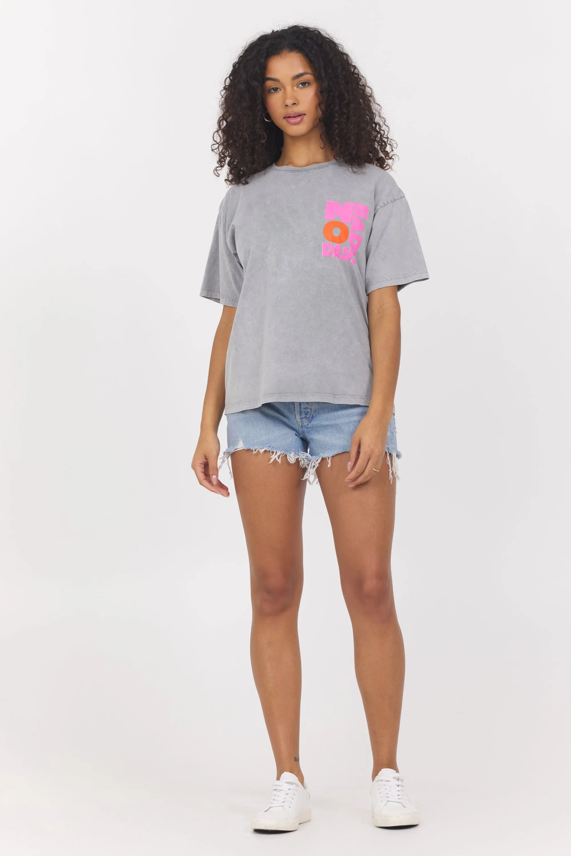 Washed Graphic Tee - NO BAD DAYS sold by Vintage Havana